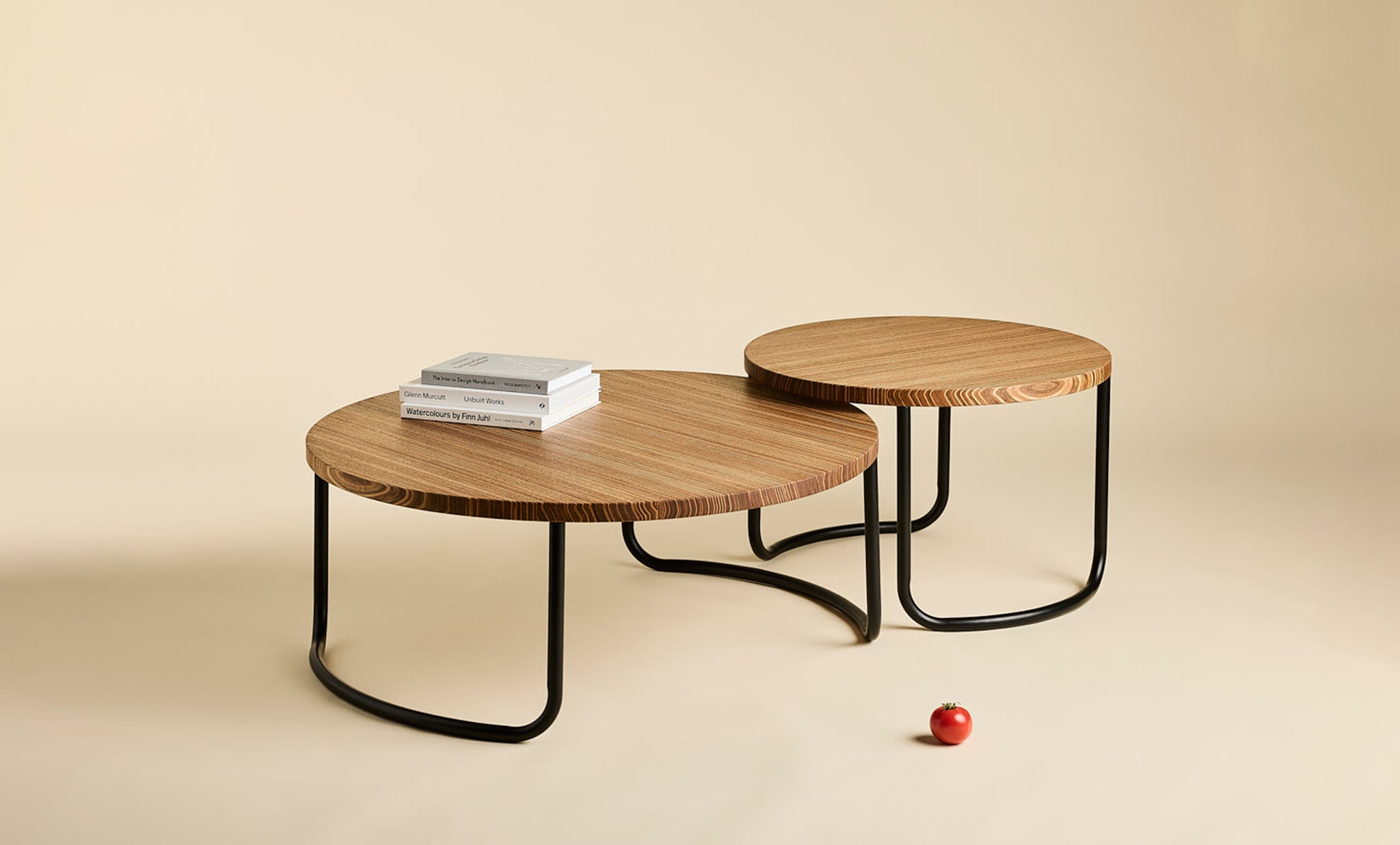 Set of Nesting Babushka Coffee Tables - with Round Leg