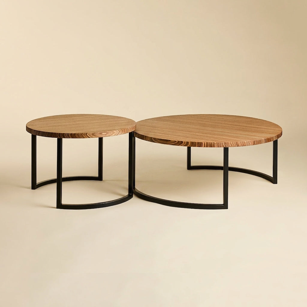 Set of Nesting Babushka Coffee Tables - with Square Leg