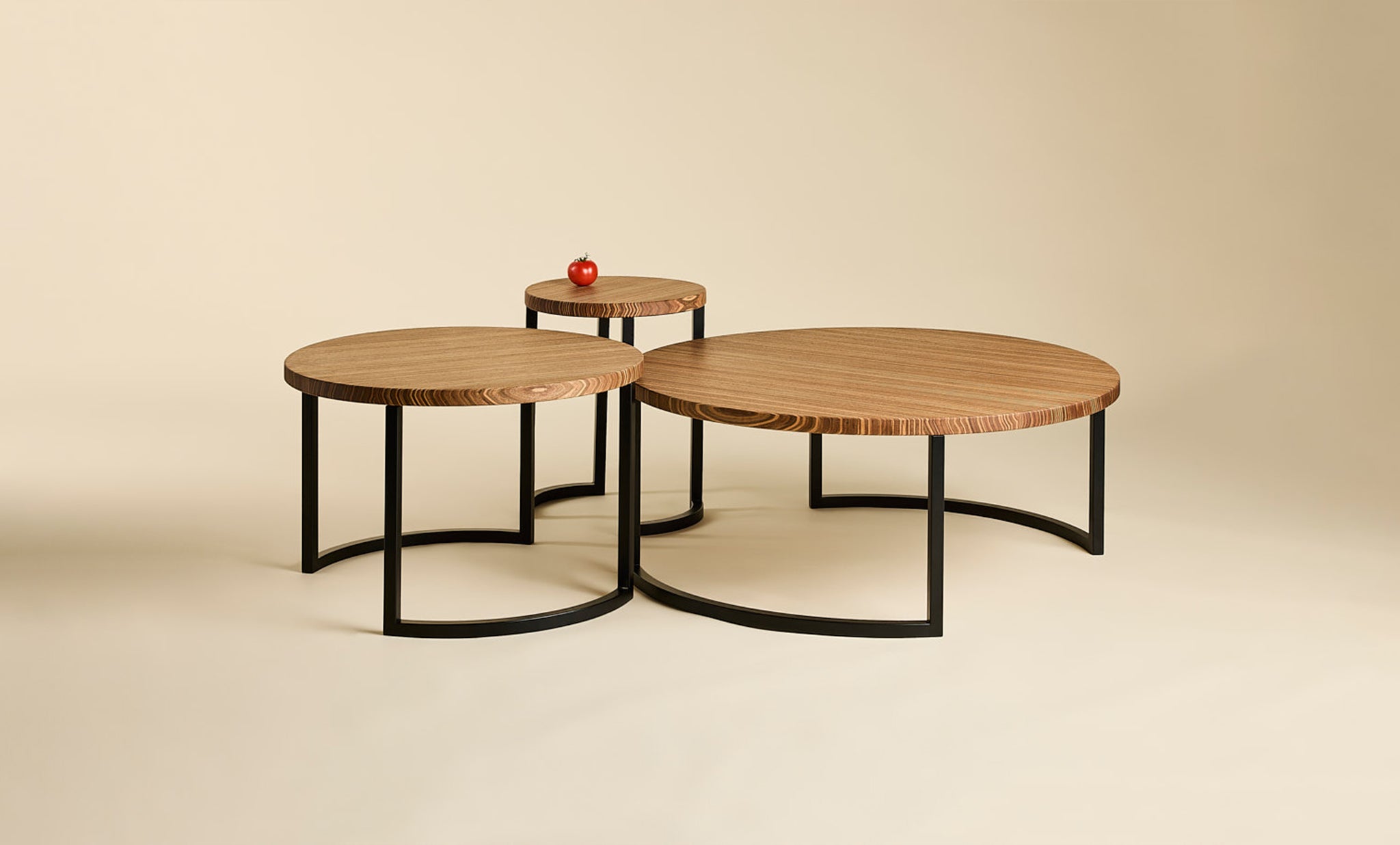 Set of Nesting Babushka Coffee Tables - with Square Leg