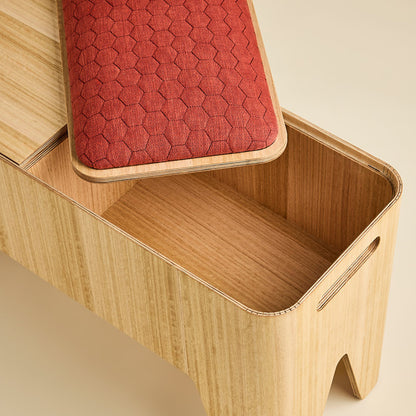Jumping Bench with Upholstered Lid Detail 01