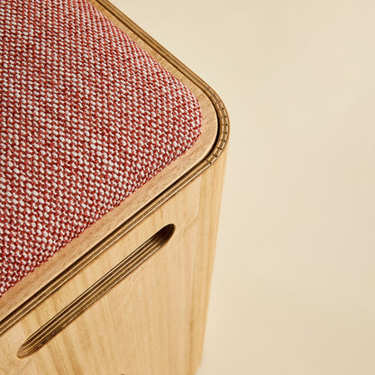 Jumping Stool with Upholstered Lid Detail