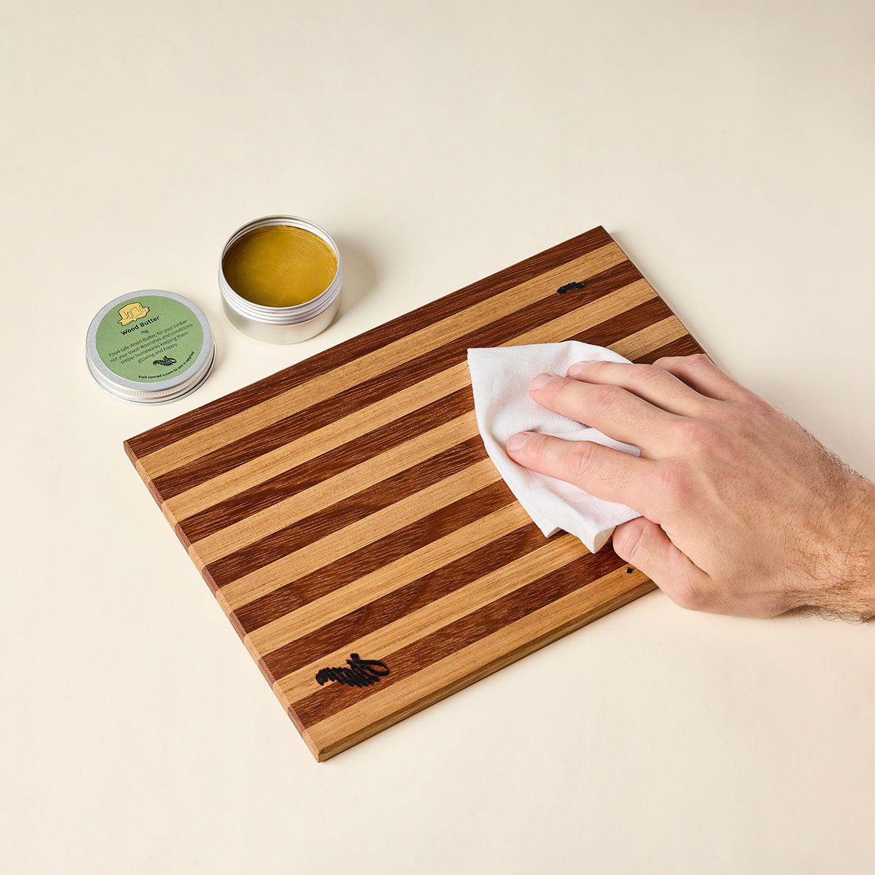 Wood Butter Application Example
